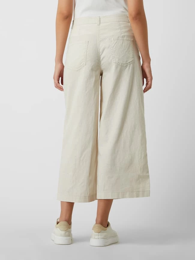 Q/S Designed By Culotte Aus Leinen-Baumwoll-Mix - Beige – Bild 5