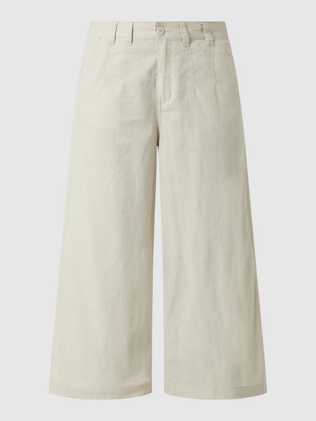Q/S Designed By Culotte Aus Leinen-Baumwoll-Mix - Beige – Bild 2
