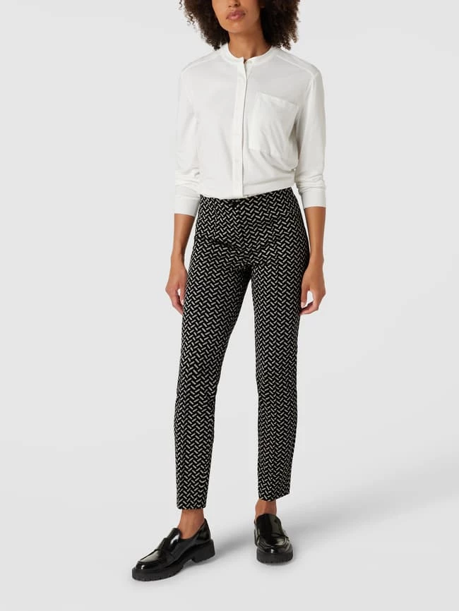 Cambio Hose Mit Allover-Muster Modell 'Ros' - Schwarz