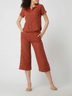 Banana Moon Culotte Aus Leinen Modell 'Presley Hawston' - Terrakotta