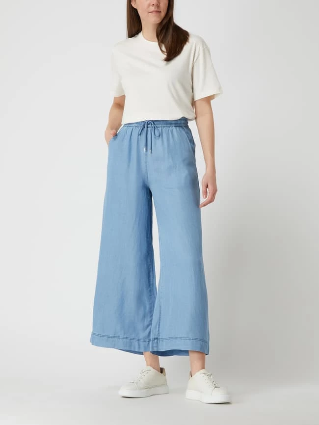 FREE/QUENT Culotte Aus Lyocell Modell 'Coin' - Hellblau
