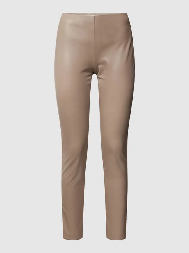 Raffaello Rossi Slim Fit Hose In Leder-Optik Modell 'RESA' - Taupe – Bild 2