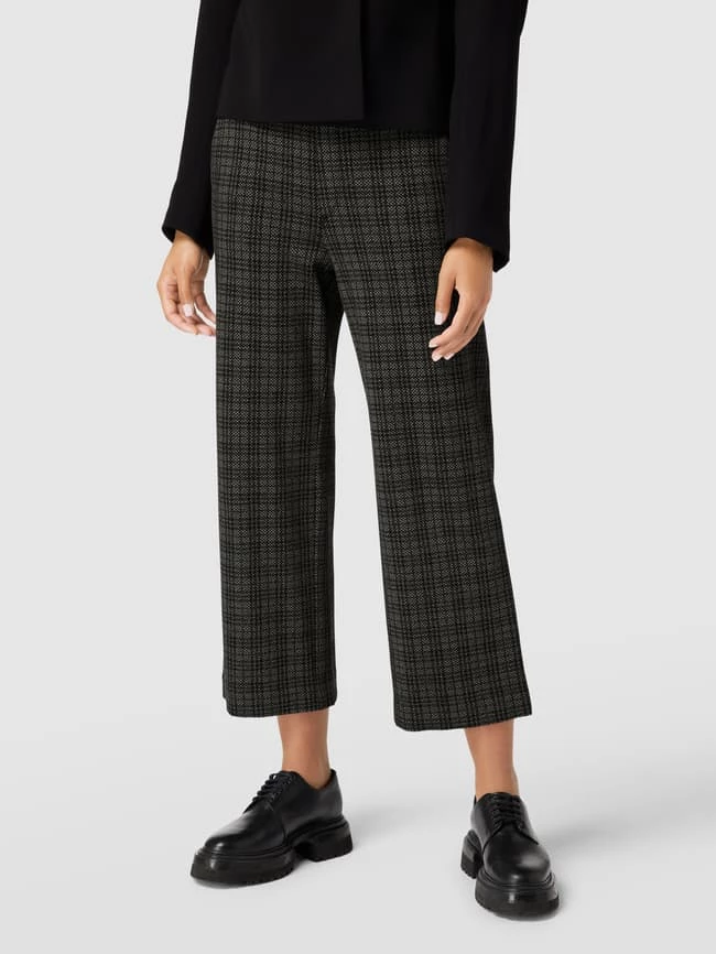 MAC Hose Mit Allover-Muster Modell 'Chiara' - Dunkelgrau – Bild 4