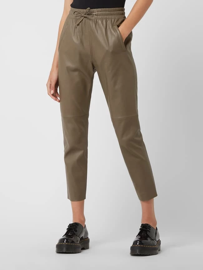 Oakwood Culotte Aus Leder Modell 'Gift' - Taupe – Bild 4