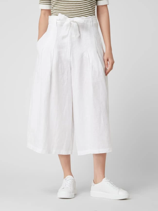 Fynch-Hatton Culotte Aus Leinen - Weiß – Bild 4
