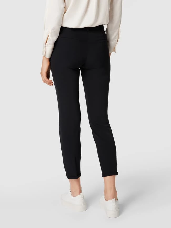 Cambio Stoffhose Mit Fixiertem Umschlag - Schwarz – Bild 5