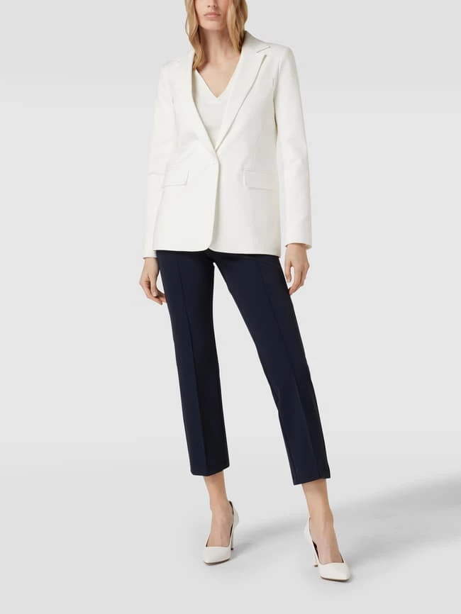 Cambio Stoffhose Mit Bügelfalten Modell 'RANEE EASY KICK' - Marineblau