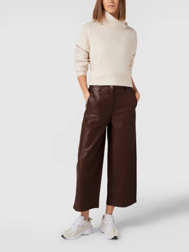Weekend Max Mara Culotte Aus Leder Modell 'Gong' - Cognac
