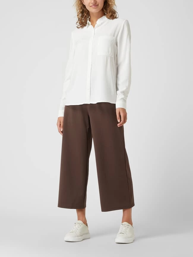 ICHI Culotte Mit Stretch-Anteil Modell 'Kate' - Dunkelbraun