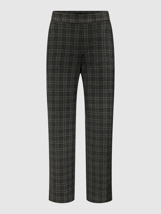 MAC Hose Mit Allover-Muster Modell 'Chiara' - Dunkelgrau – Bild 2