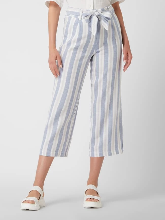 Only Culotte Aus Leinenmischung Modell 'Caro' - Blau – Bild 4