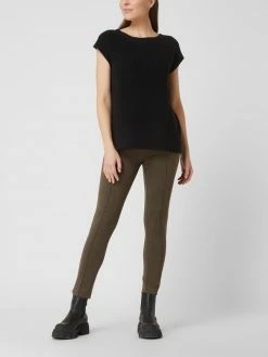 Tom Tailor Cropped Treggings Aus Twill - Khaki Meliert