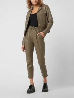Oakwood Culotte Aus Leder Modell 'Gift' - Taupe