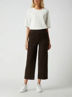 Tom Tailor Culotte Mit Viskose-Anteil - Dunkelbraun Meliert