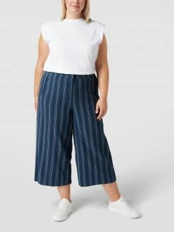 Tom Tailor Plus PLUS SIZE Culotte Mit Streifenmuster - Marineblau