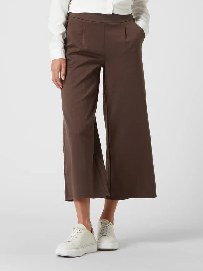 ICHI Culotte Mit Stretch-Anteil Modell 'Kate' - Dunkelbraun – Bild 4
