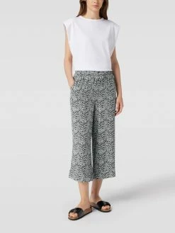 S.Oliver RED LABEL Culotte Mit Floralem Allover-Muster - Khaki