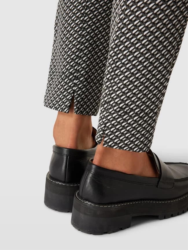 Raffaello Rossi Slim Fit Hose Mit Allover-Muster Modell 'Penny' - Schwarz – Bild 3