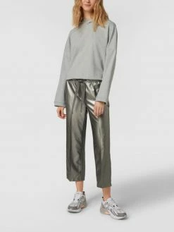 Cambio Stoffhose Mit Glanz-Effekt Modell 'Colette' - Metallic Grün