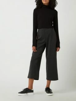 Tom Tailor Denim Culotte Mit Hahnentritt-Dessin - Anthrazit
