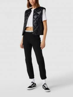 Cambio Stretchhose Mit Galonstreifen - Schwarz