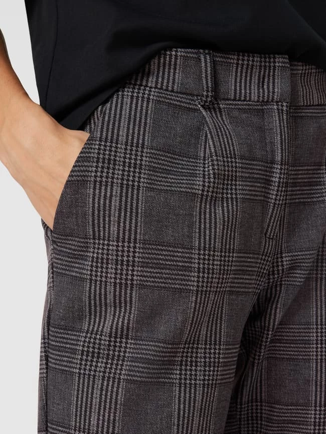 Brax Hose Mit Karo-Muster Modell 'Maron' - Dunkelgrau – Bild 3