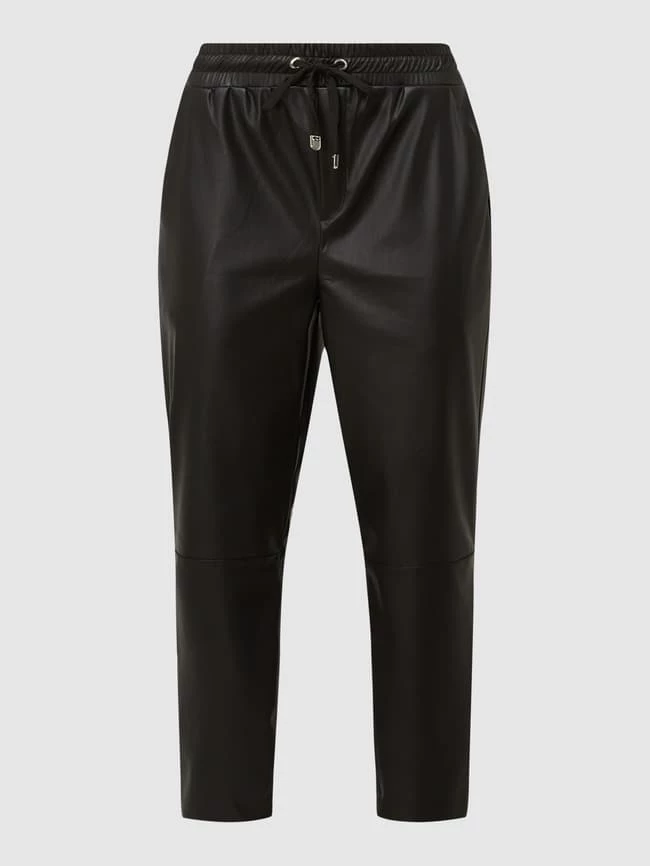 Smith And Soul Jogpants In Leder-Optik - Schwarz – Bild 2