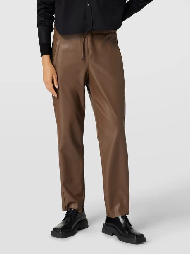 Raffaello Rossi Hose In Leder-Optik Modell 'Sanela' - Hellbraun – Bild 4