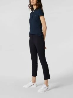 STEHMANN Slim Fit Stoffhose Mit Elastischem Bund - Marineblau