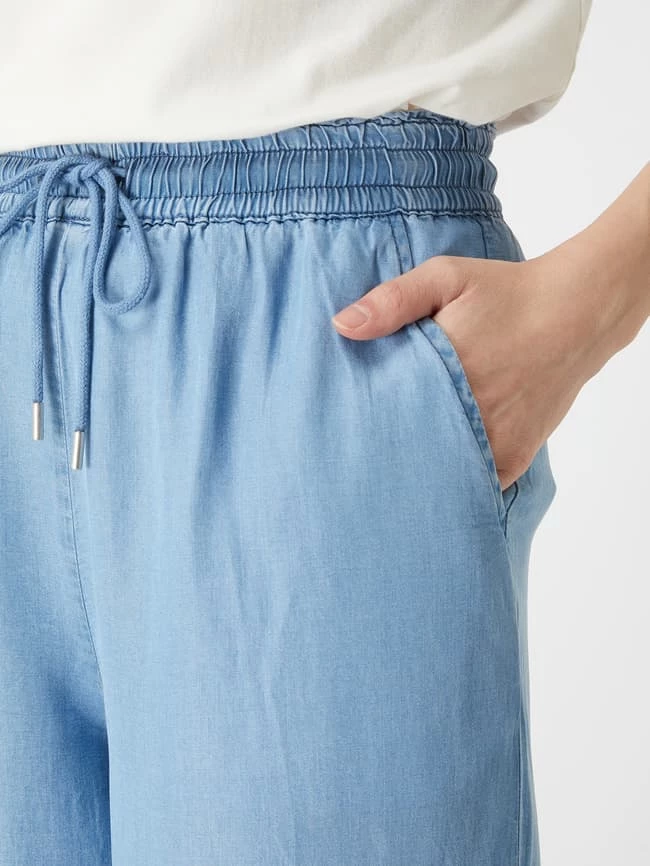 FREE/QUENT Culotte Aus Lyocell Modell 'Coin' - Hellblau – Bild 3