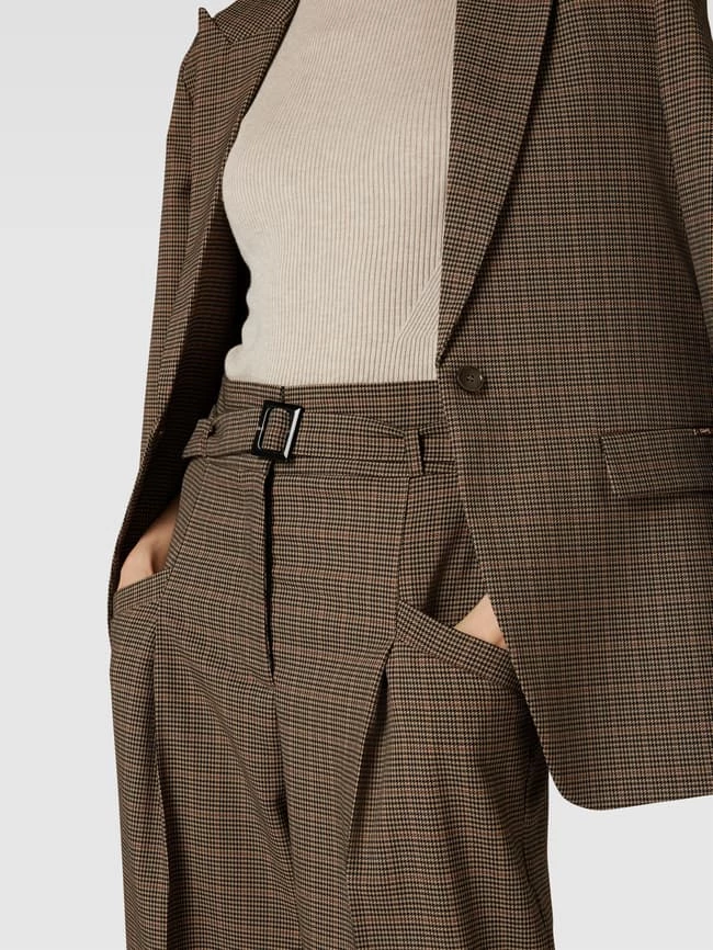 Cinque Culotte Mit Hahnentrittmuster Modell 'SONJA' - Taupe – Bild 3