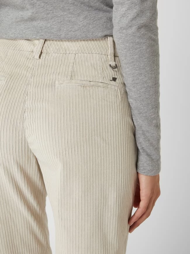 Mason's Straight Fit Culotte Aus Cord Modell 'New York' - Sand – Bild 3