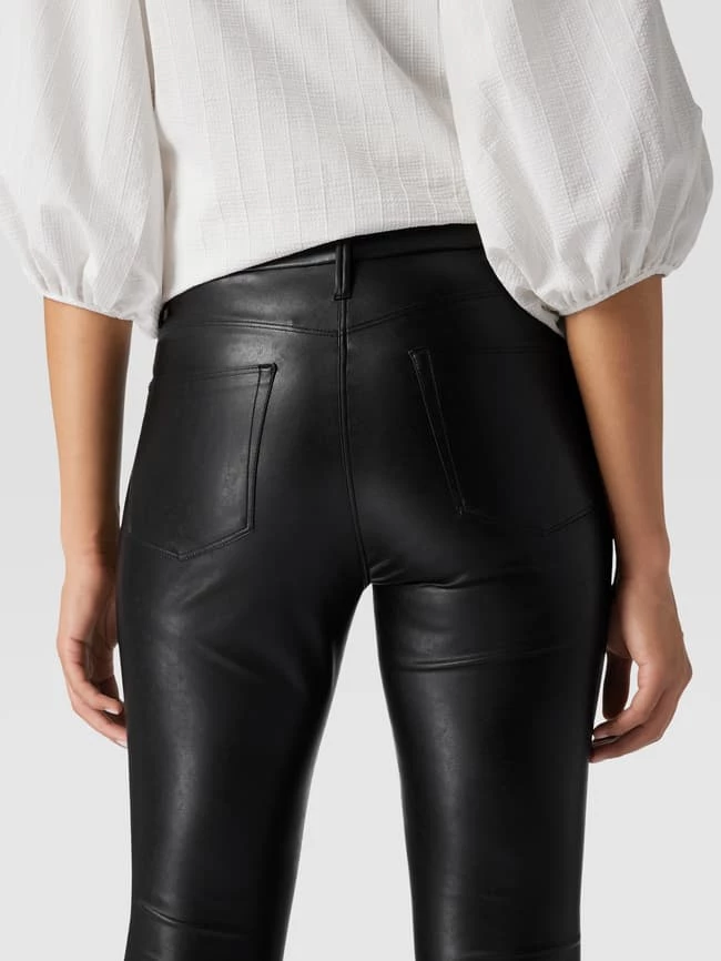 Cambio Leggings In Leder-Optik Modell 'RAY 5 POCKET' - Schwarz – Bild 3