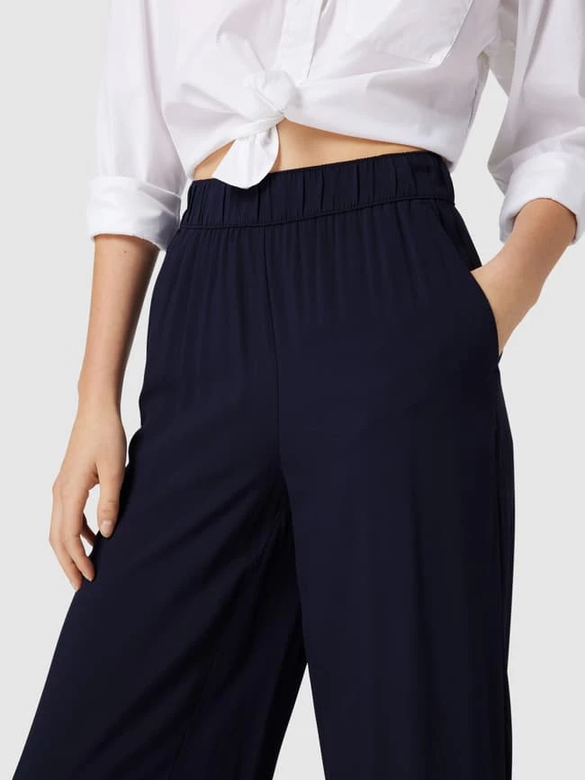 S.Oliver RED LABEL Stoffhose Mit Strukturmuster - Marineblau – Bild 3