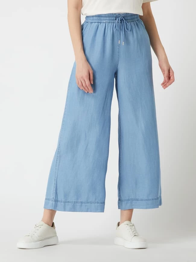 FREE/QUENT Culotte Aus Lyocell Modell 'Coin' - Hellblau – Bild 4