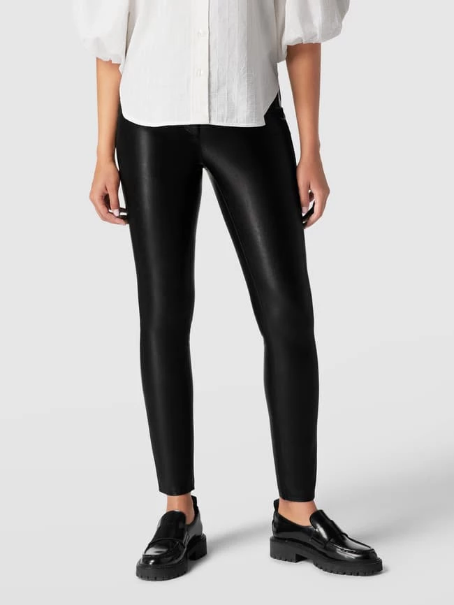 Cambio Leggings In Leder-Optik Modell 'RAY 5 POCKET' - Schwarz – Bild 4