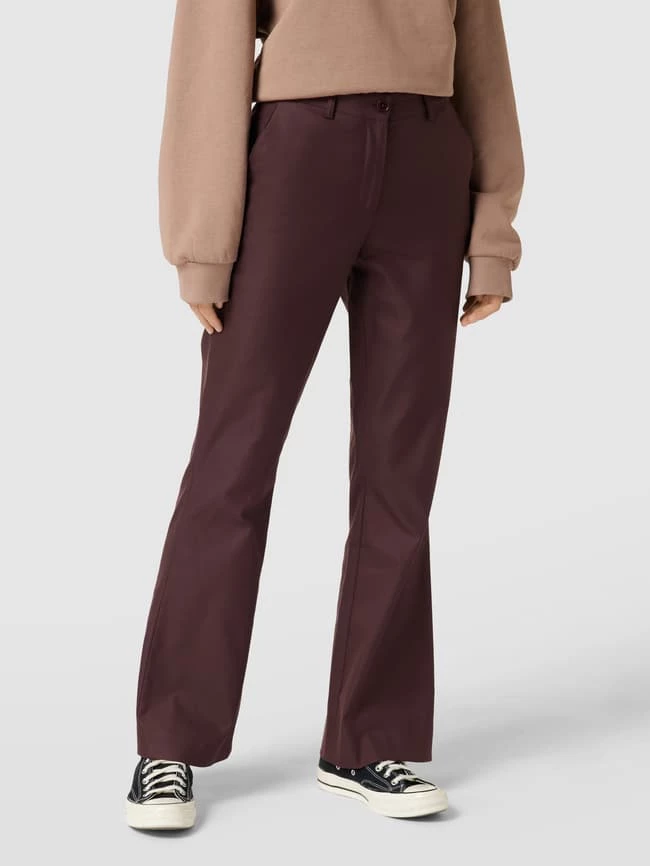 Armedangels Flared Hose Mit Französischen Eingrifftaschen Modell 'TATNAA' - Dunkelrot – Bild 4