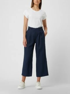 Esprit Culotte Aus Leinen - Marineblau