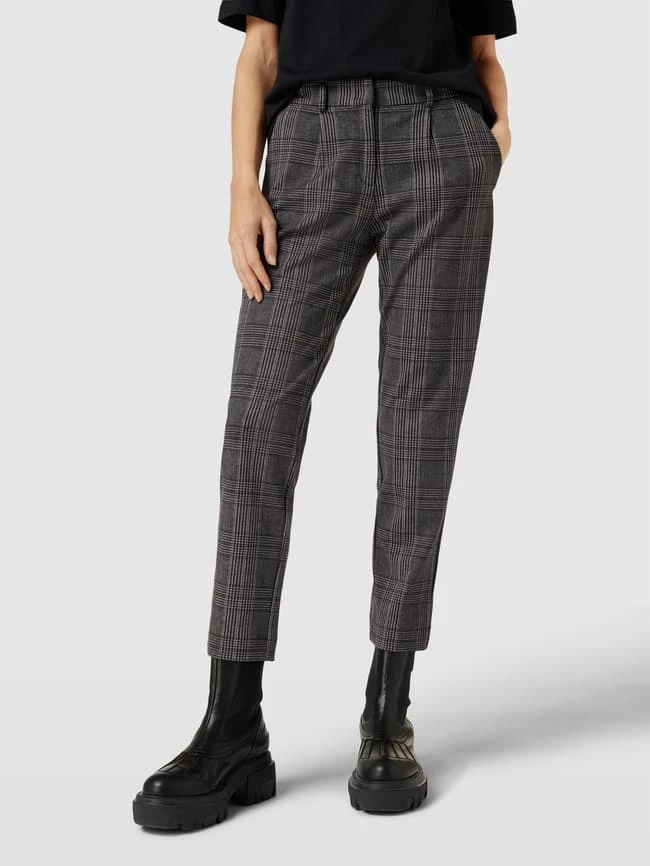 Brax Hose Mit Karo-Muster Modell 'Maron' - Dunkelgrau – Bild 4