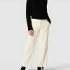 Cambio Culotte Mit Bügelfalten Modell 'Ally' - Offwhite
