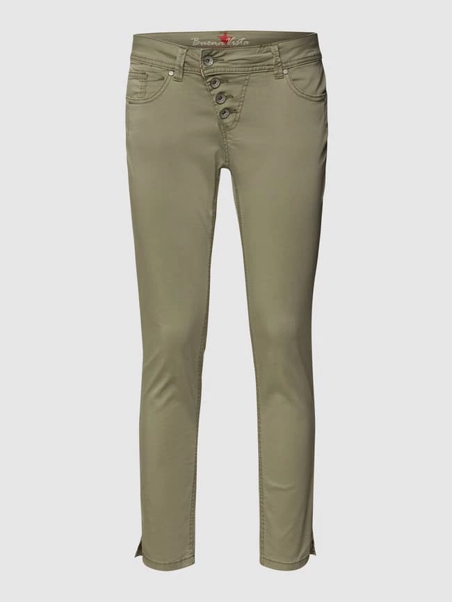 Buena Vista Stoffhose Mit Label-Details - Khaki – Bild 2