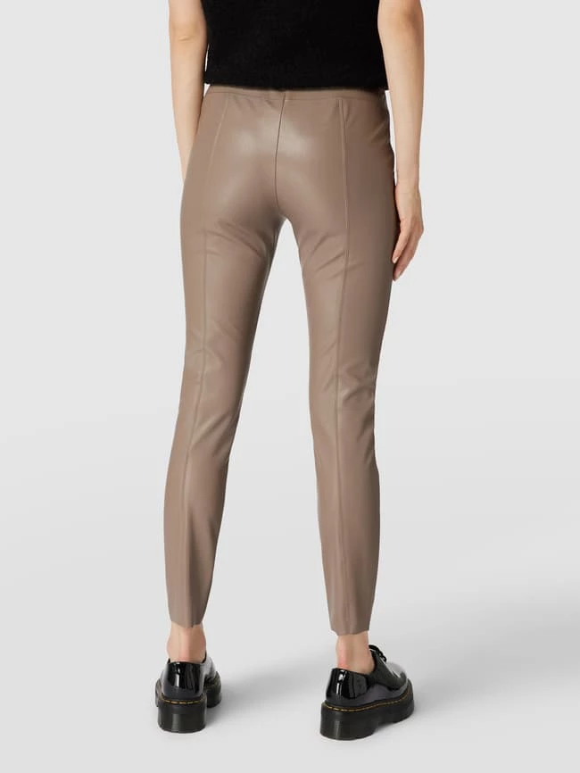 Raffaello Rossi Slim Fit Hose In Leder-Optik Modell 'RESA' - Taupe – Bild 5