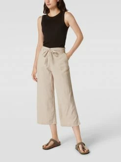 Christian Berg Woman Culotte Aus Leinen-Viskose-Mix - Sand Meliert