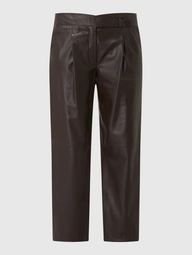 Windsor Lederhose Aus Lammnappa - Mittelbraun – Bild 2