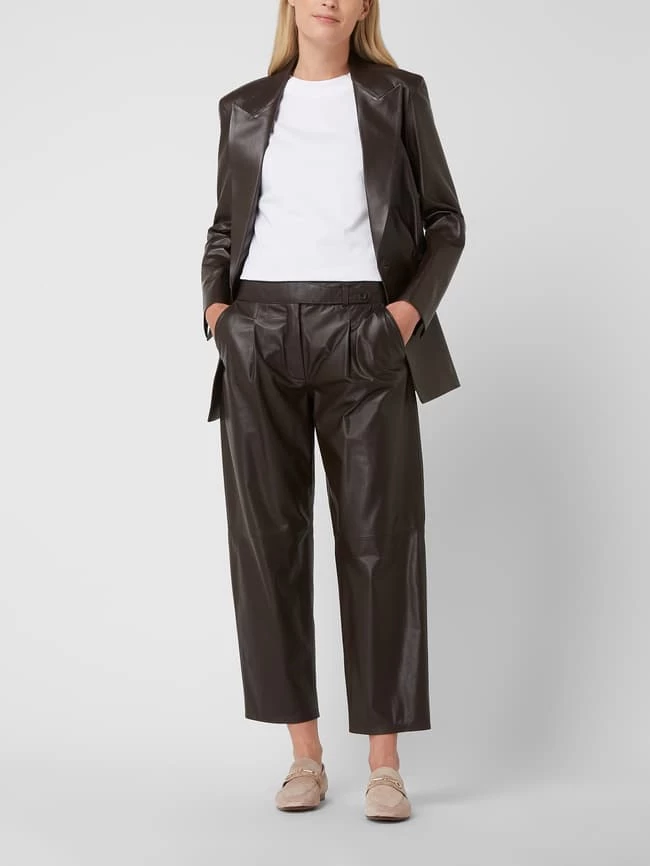 Windsor Lederhose Aus Lammnappa - Mittelbraun