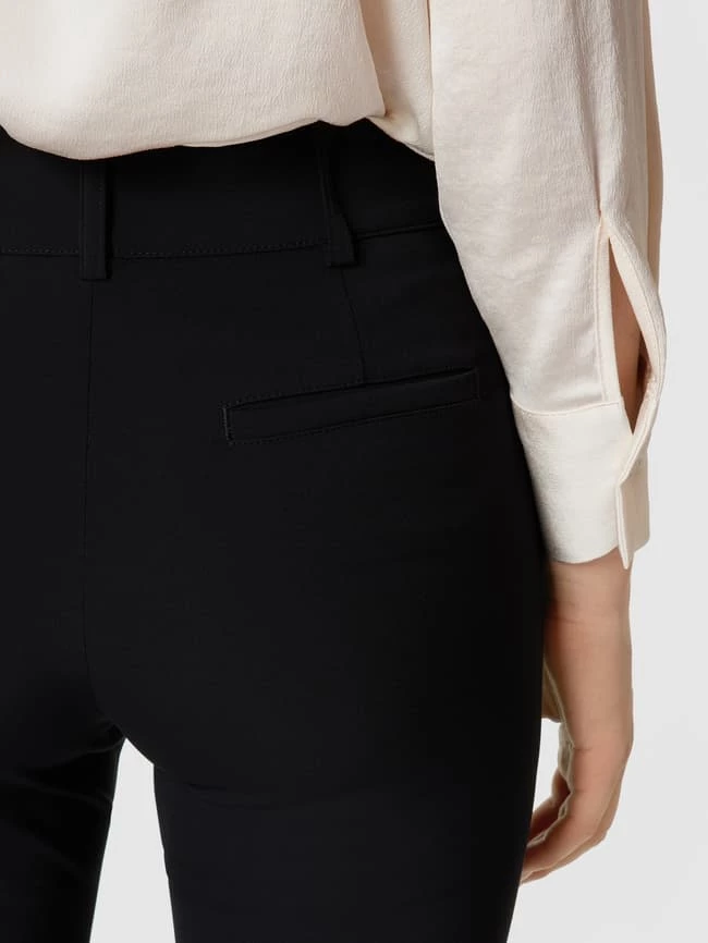 Cambio Stoffhose Mit Fixiertem Umschlag - Schwarz – Bild 3
