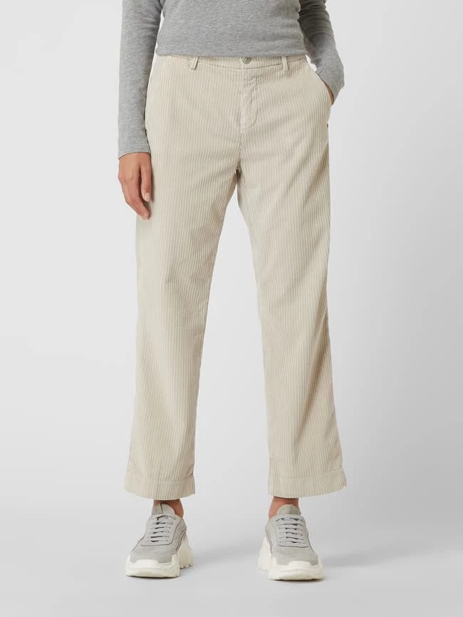 Mason's Straight Fit Culotte Aus Cord Modell 'New York' - Sand – Bild 4
