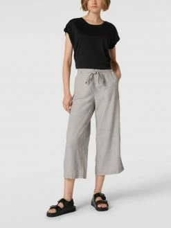 Christian Berg Woman Culotte Aus Leinen-Viskose-Mix - Mittelgrau Meliert