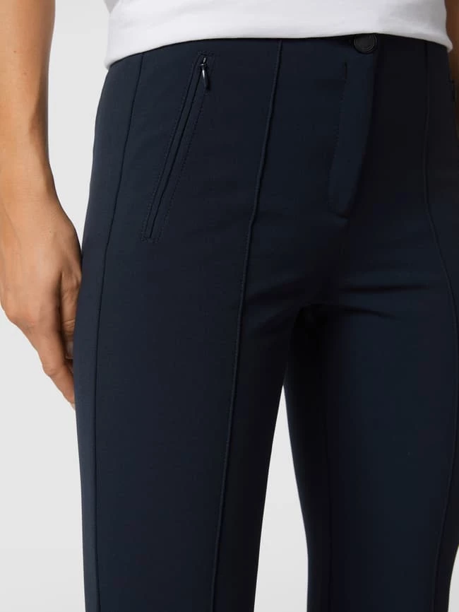 Brax Skinny Fit Stretchhose Mit Bügelfalten - Marineblau – Bild 3