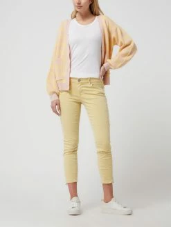 Buena Vista Slim Fit Jeans Mit Label-Applikation - Gelb